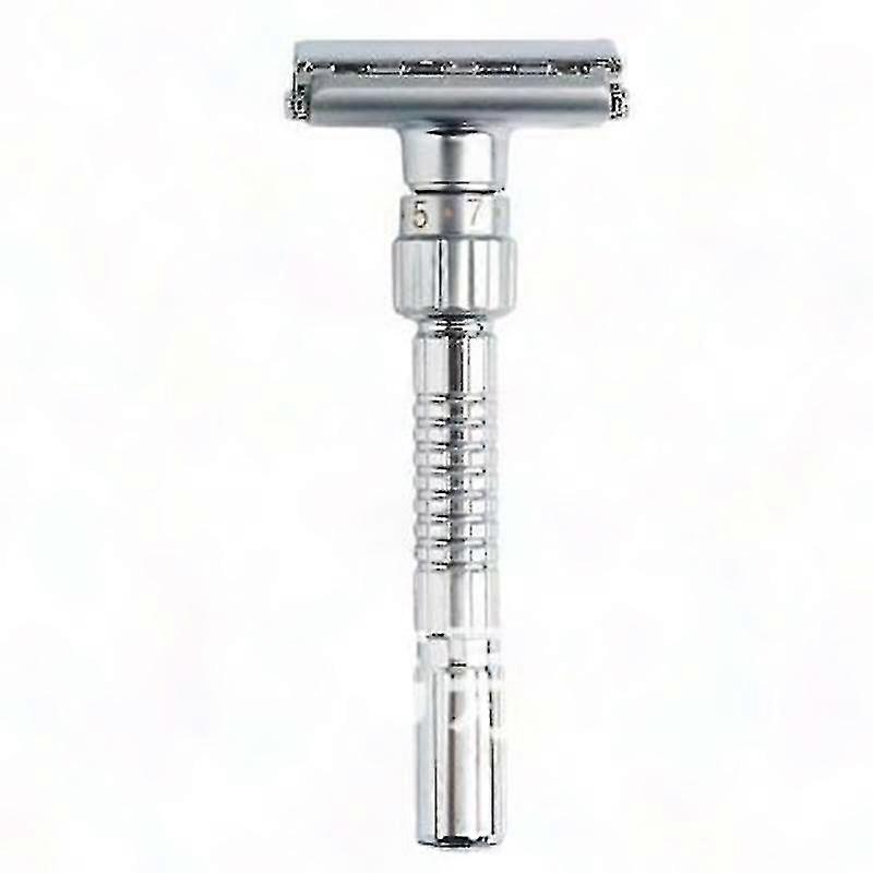Classic Men's Adjustable Double Edge Safety Razor with Travel Case - Alloy Manual Shaver