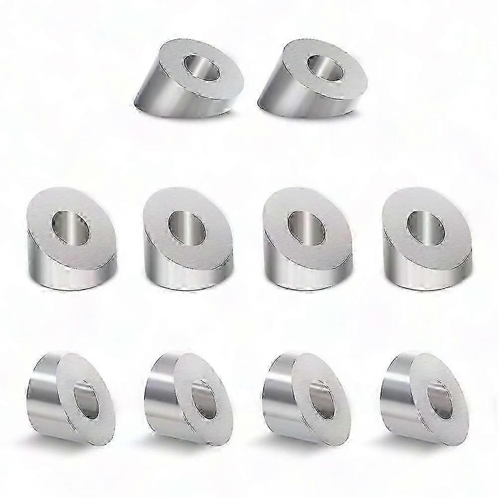 10 عبوات من أقواس زاوية 30 درجة من الفولاذ المقاوم للصدأ ، 1/4 بوصة / 6.6 مم لرفوف الكابلات