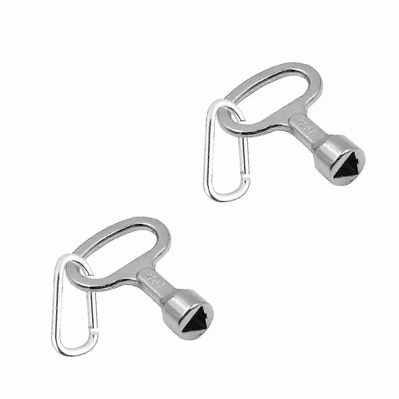 2-Pack Durable Metal Triangle Keys for Gas Meter Access