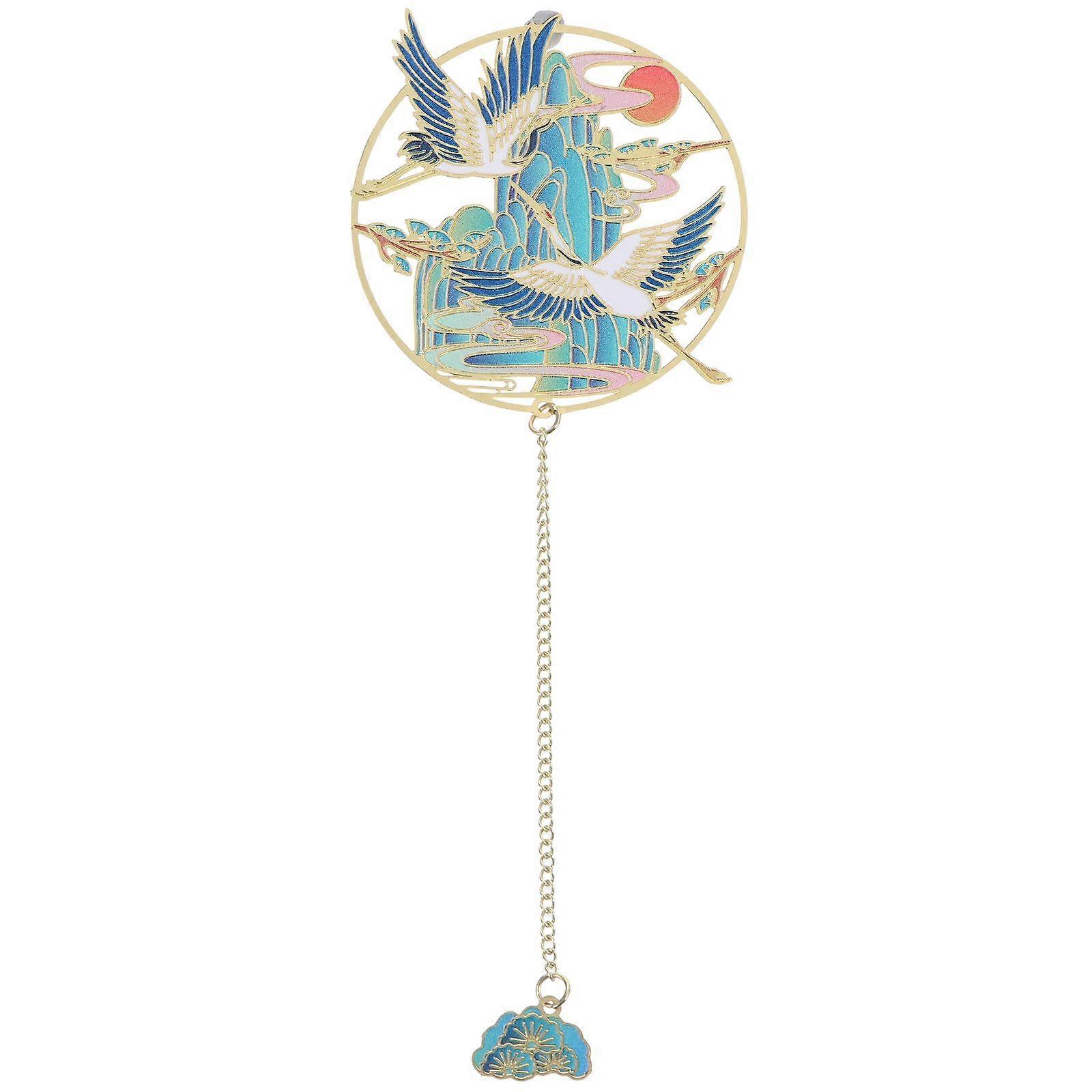 Creative Bookmark with Pendant Exquisite Decorative Bookmark Page Marker