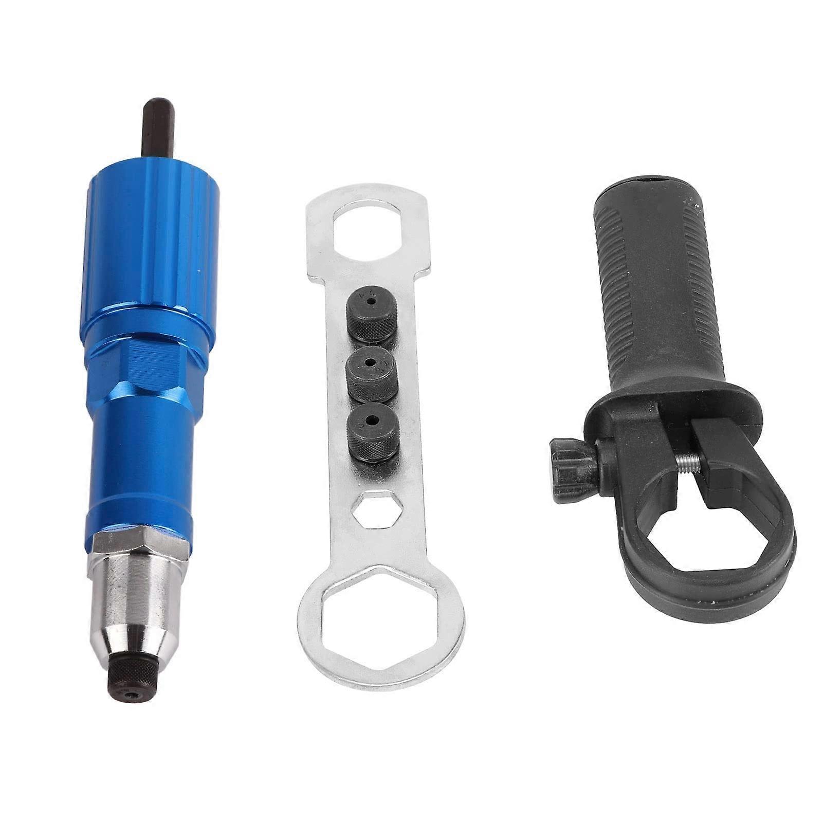 Rivet Attachment for Electric Drills, Tool Compatibility Adapter for Electric Riveting Machines, Ideal for Woodworking and DIY Projects