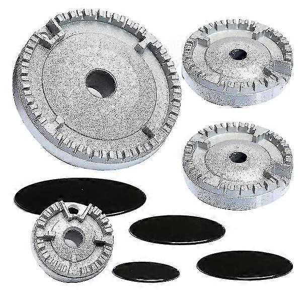 Herd Hut Set Herdabdeckung Upgraded, Backofen Gasherd Brenner Krone, Gasbrennerabdeckung Passend für die meisten Gasherde-c