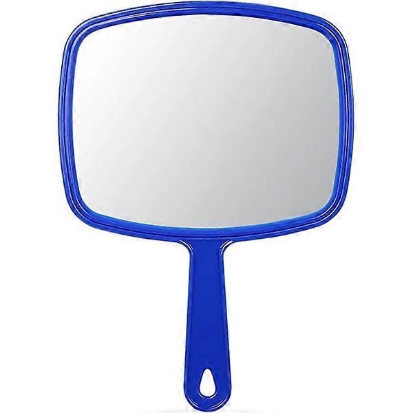 Makeup Mirror Hand Mirror with Handle - Blue