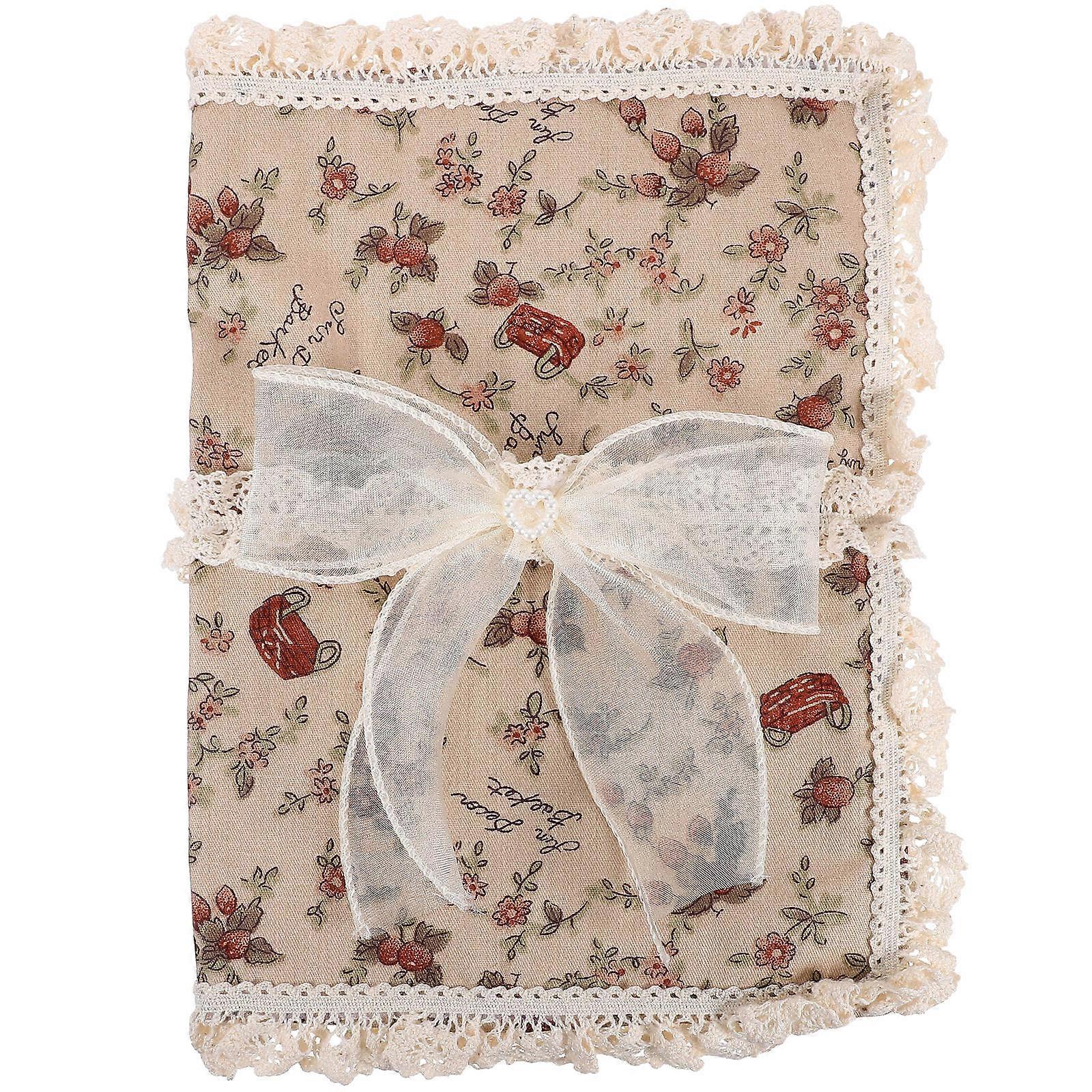 Protective Lace Book Cover For Classroom Use Assorted Color Stylish Design 1Pack