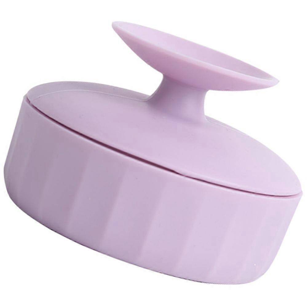 Silicone Makeup Brush Cleaner with Dual-use Cleaning Bowl for Daily Use Violet