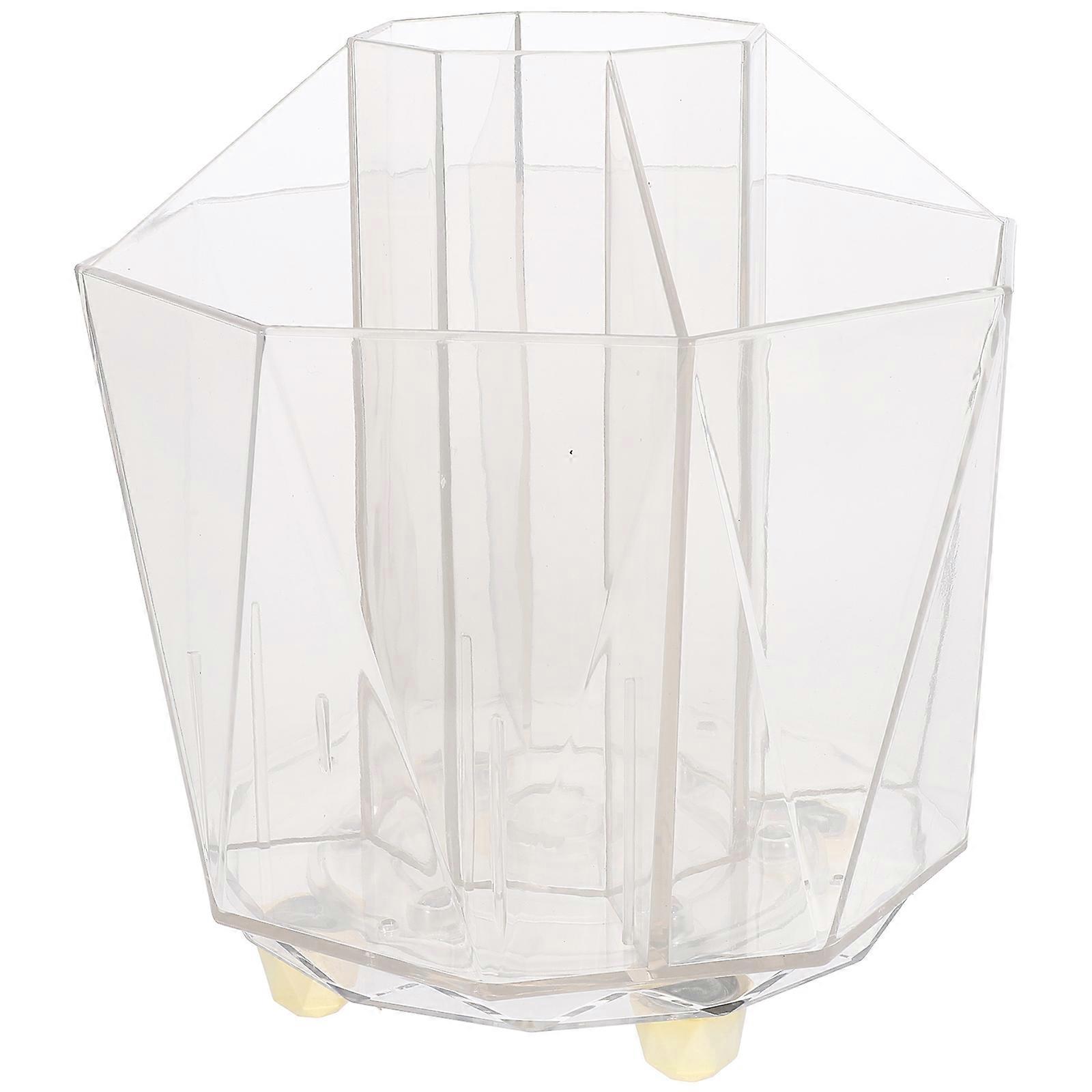 Multi-Functional Makeup Tools Organizer For Professionals Featuring A Round Shape And Made Of PP ABS Material 1Pack