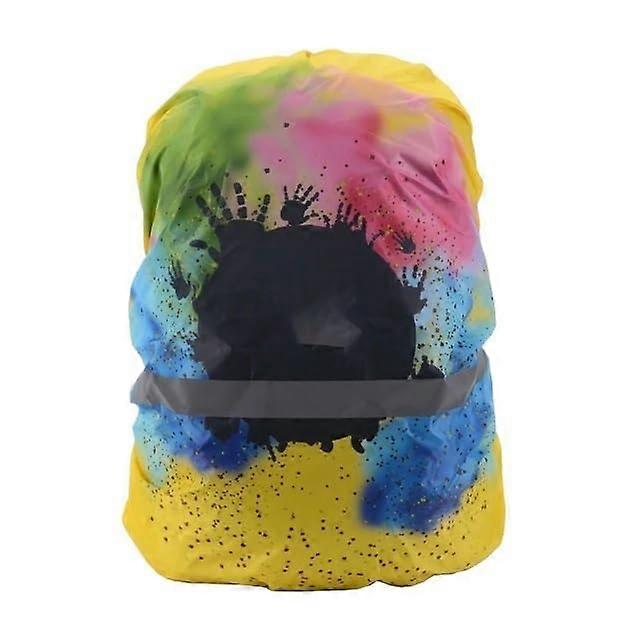 Rainproof Backpack Cover, Colorful Print with Reflective Strip, Dustproof (L(4055L))