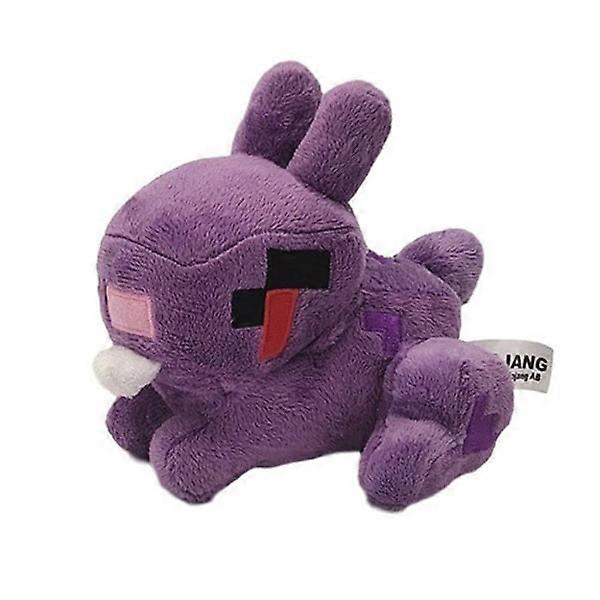 マインクラフトぬいぐるみ、ぬいぐるみ、16cmの紫色のウサギ