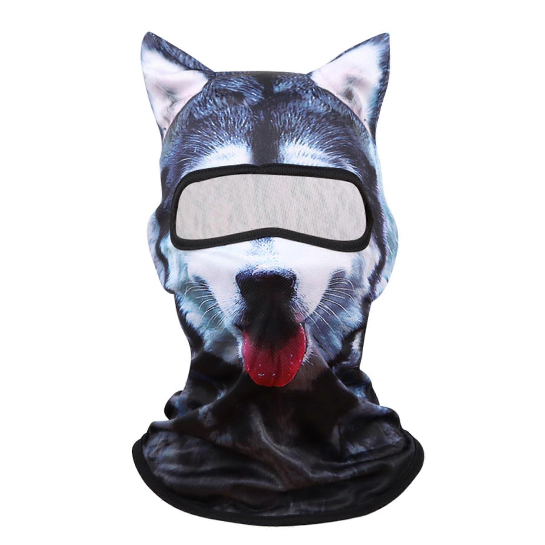 Masque facial cagoule 3D Cat Ski avec oreilles, masque rafraîchissant pour la protection solaire