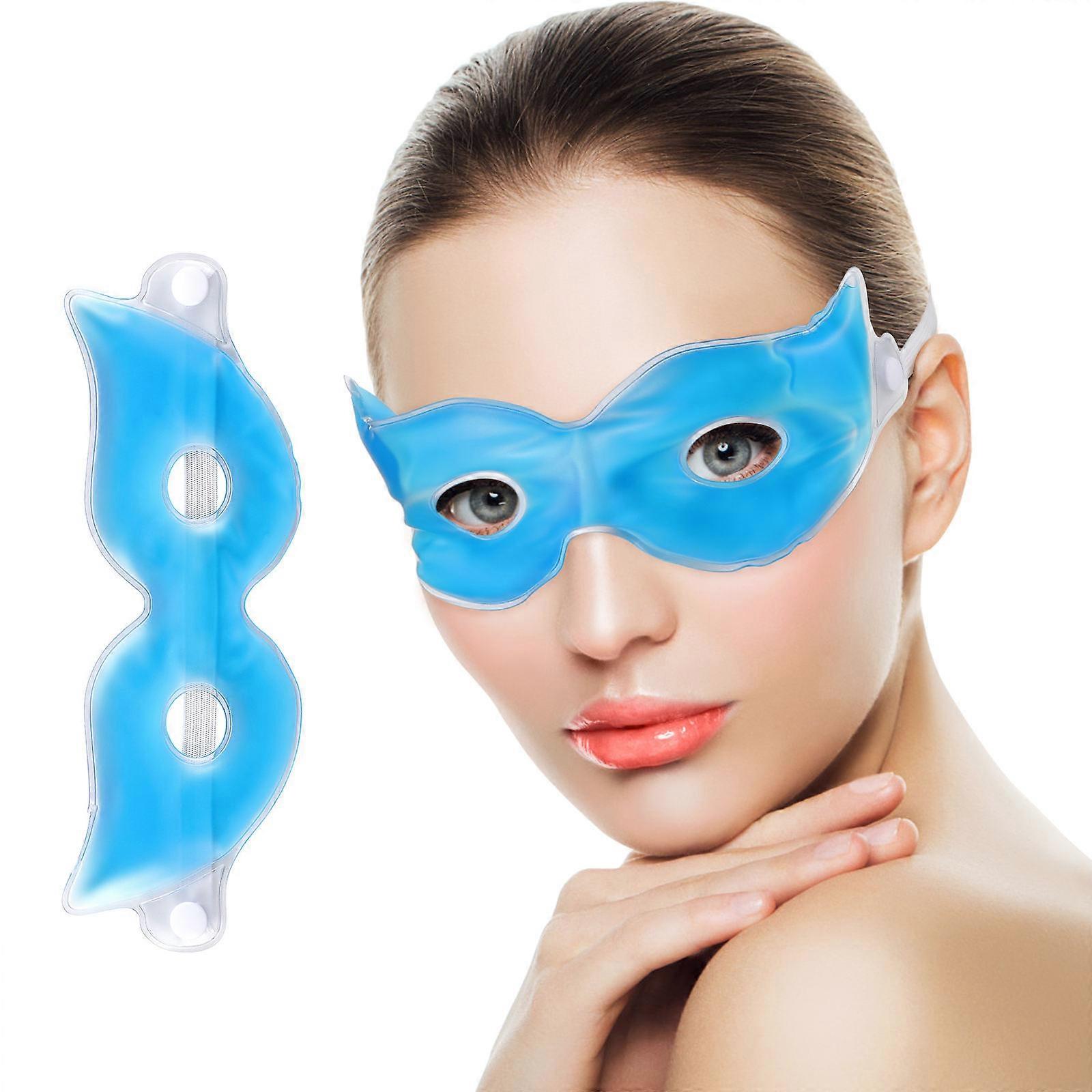 Reusable Cold Compress Eye Mask 2Set To Relieve Dark Circles And Dryness With Elastic Strap