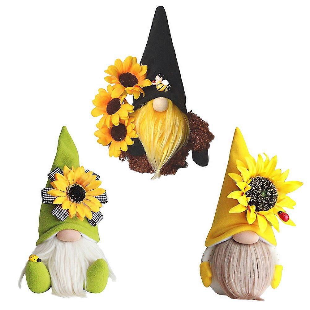 Plüss gnóm alakú babák 3db lakberendezési dekoráció, tökéletes családi parti jelenetekhez