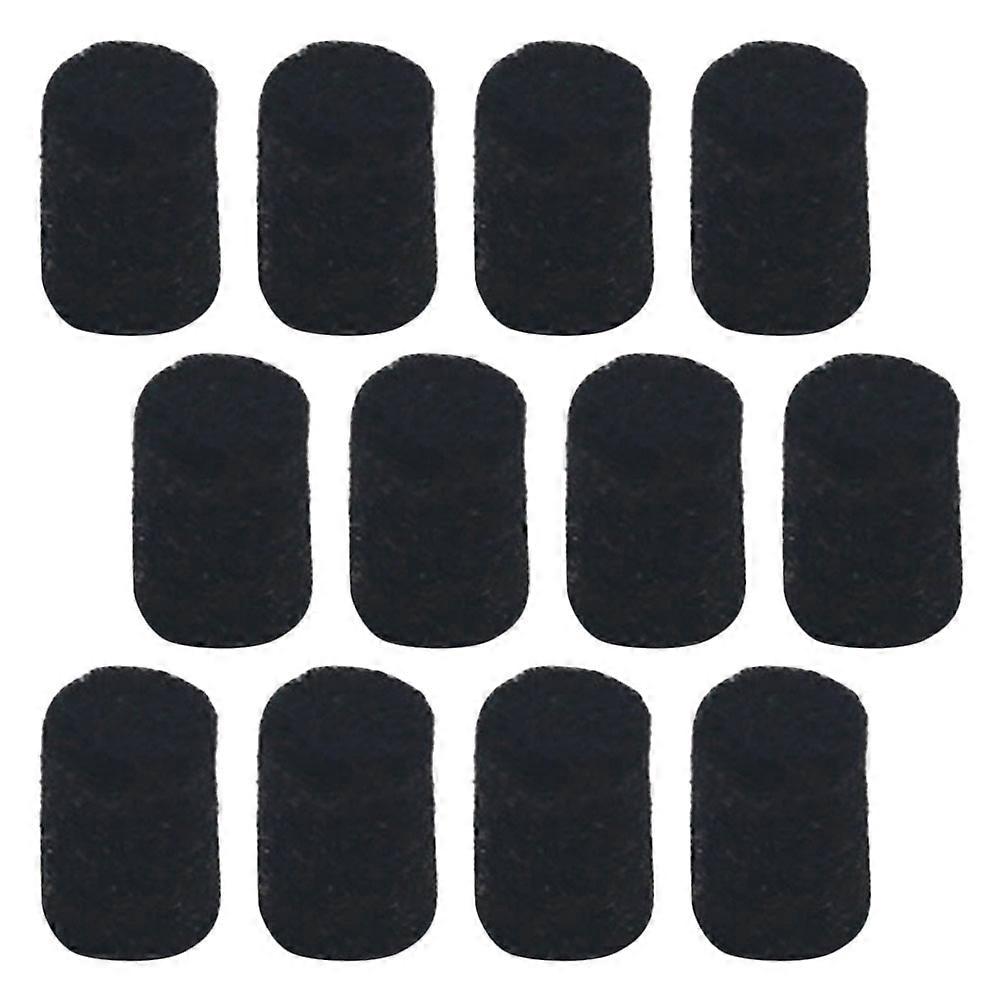 12pcs Black Felt Pads for Alto Saxophone Key Positioning Durable Saxophone Repair Supplies