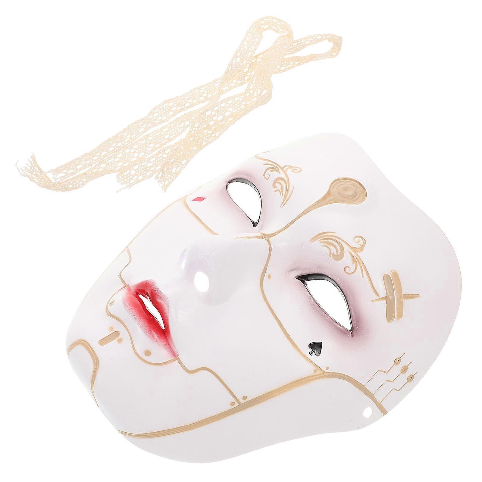 Here's a polished and engaging product description based on your query:
**Hand Painted Full Face Cover for Men – Perfect for Halloween,