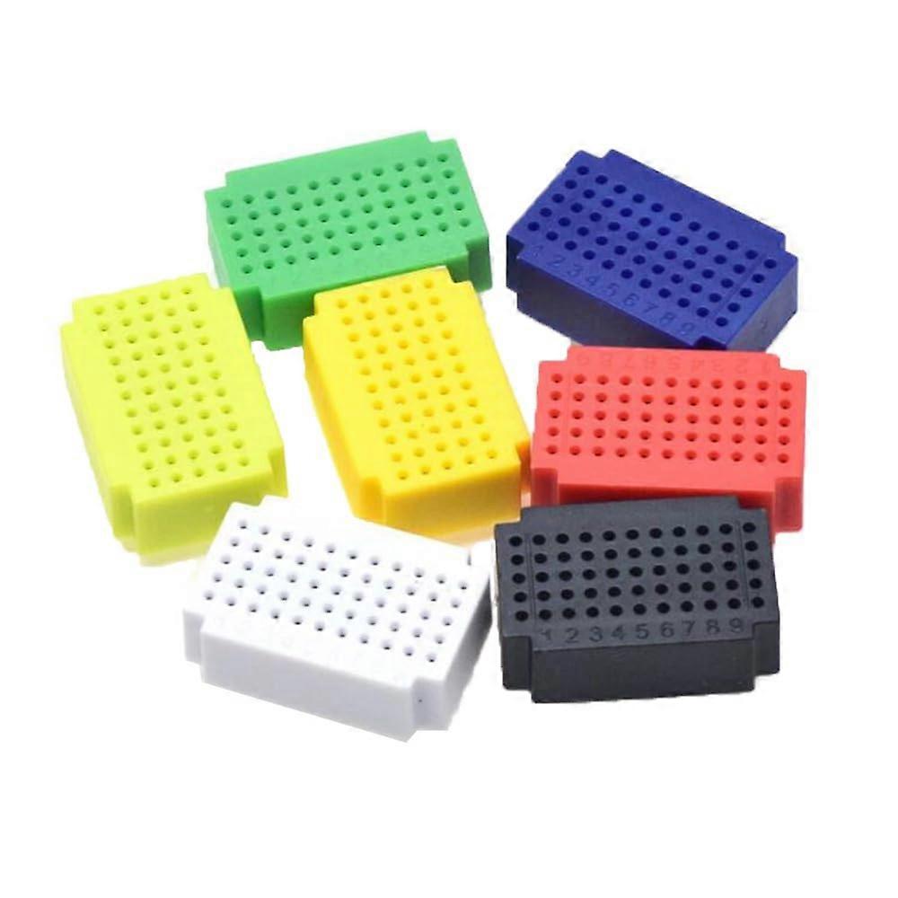 ZY25 ZY55 Solderless Mini Breadboard 7-Colour PCB Test Board 830 Tie Points for Arduino Projects