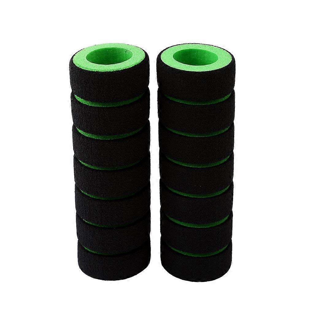 Bicycle Handlebar Grip 1 Pair Foam Sponge Grip Cover Green Durable Practical Universal Fit For Bicycle And Motorcycle