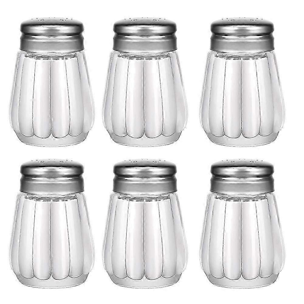 Mini Glass Cube Salt and Pepper Shakers - Stylish and Functional Table Seasoning Containers