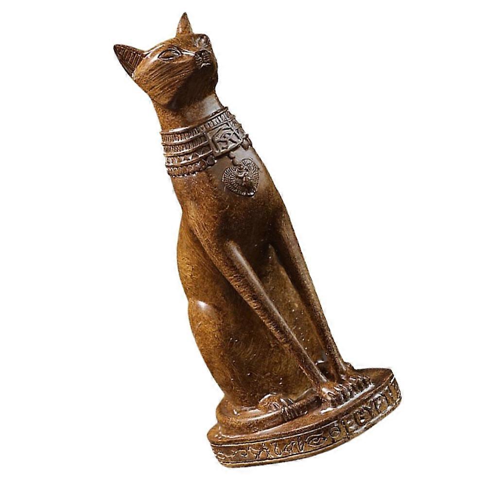 Cat Figurine for Desk, Realistic Texture Ornament, Classic Style