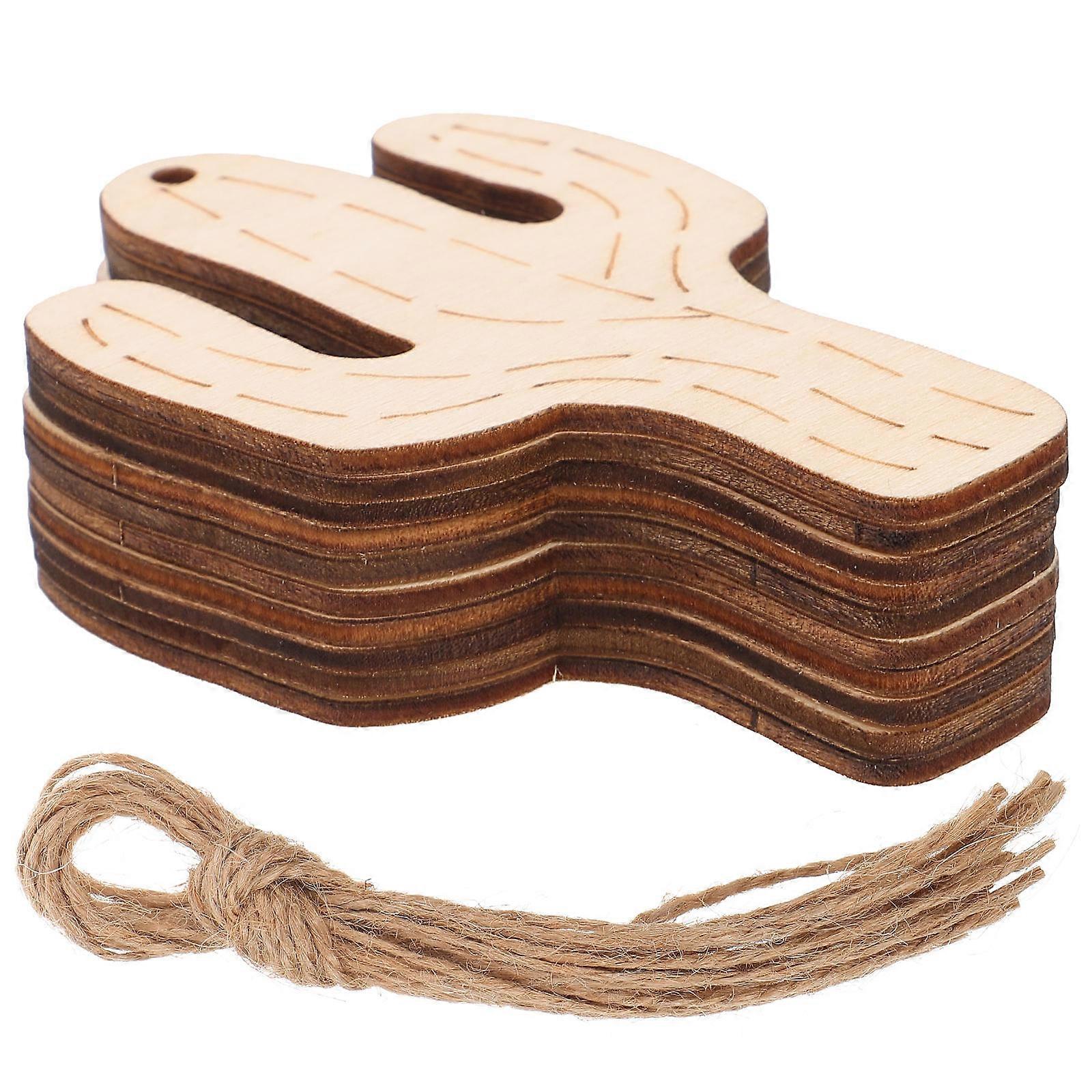 Rustic Wooden Cutouts for DIY Projects, Great for Creative Hanging Designs