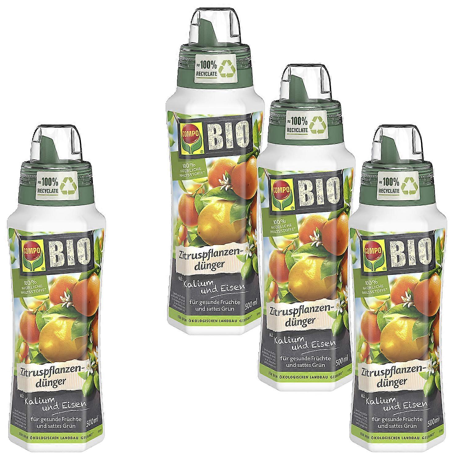4 x COMPO BIO Zitruspflanzendünger, 500 ml
