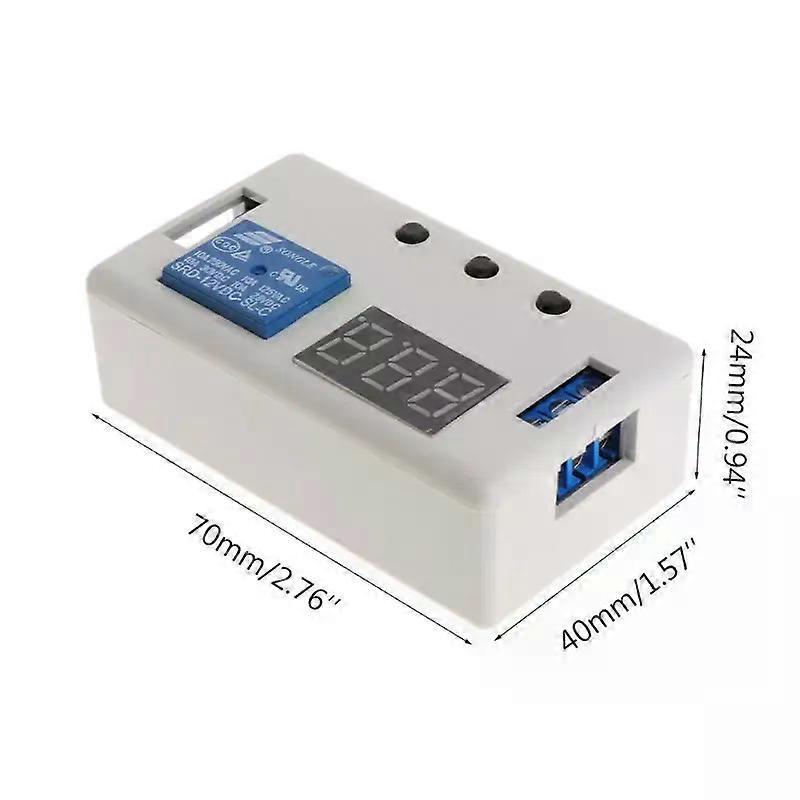 DC 12V Programmable Controller Timer Digital Time Relay Delay Module Board In Case