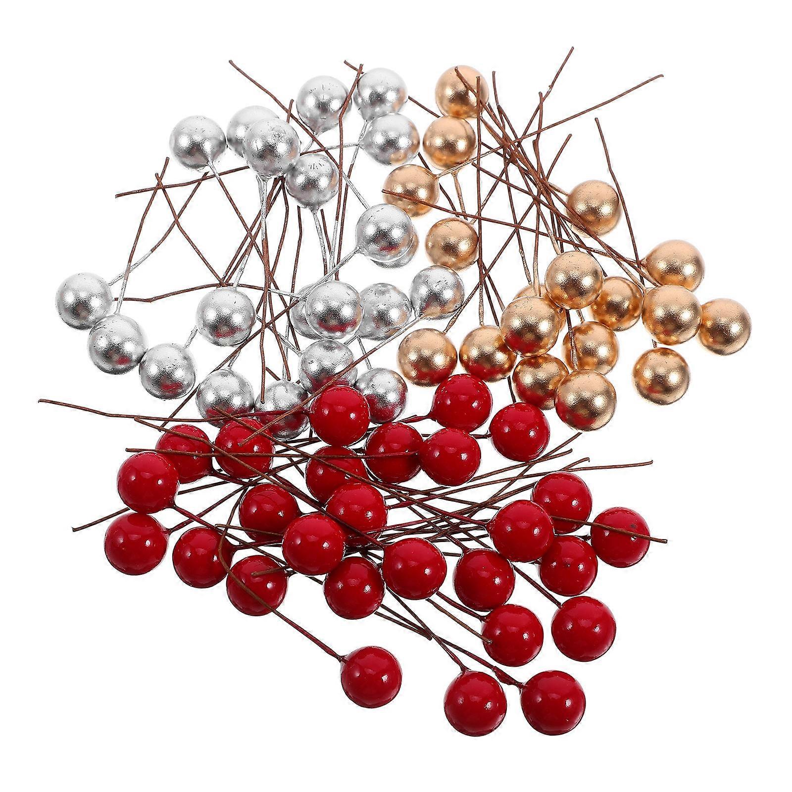 300pcs Artificial Berry Branches for Decoration Multi Colored Foams Lightweight Durable High
