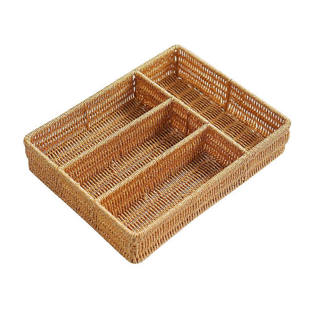 Desktop Storage Organizer Rectangular Kitchen Utensils Holder Suitable For General Users 1Pcs