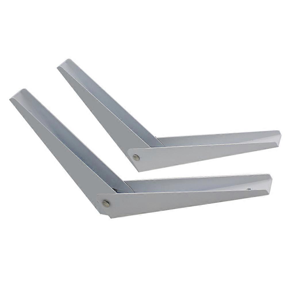 White Heavy Duty Shelf Brackets for Home Use Made of Cold Rolled Steel Support 2pcs