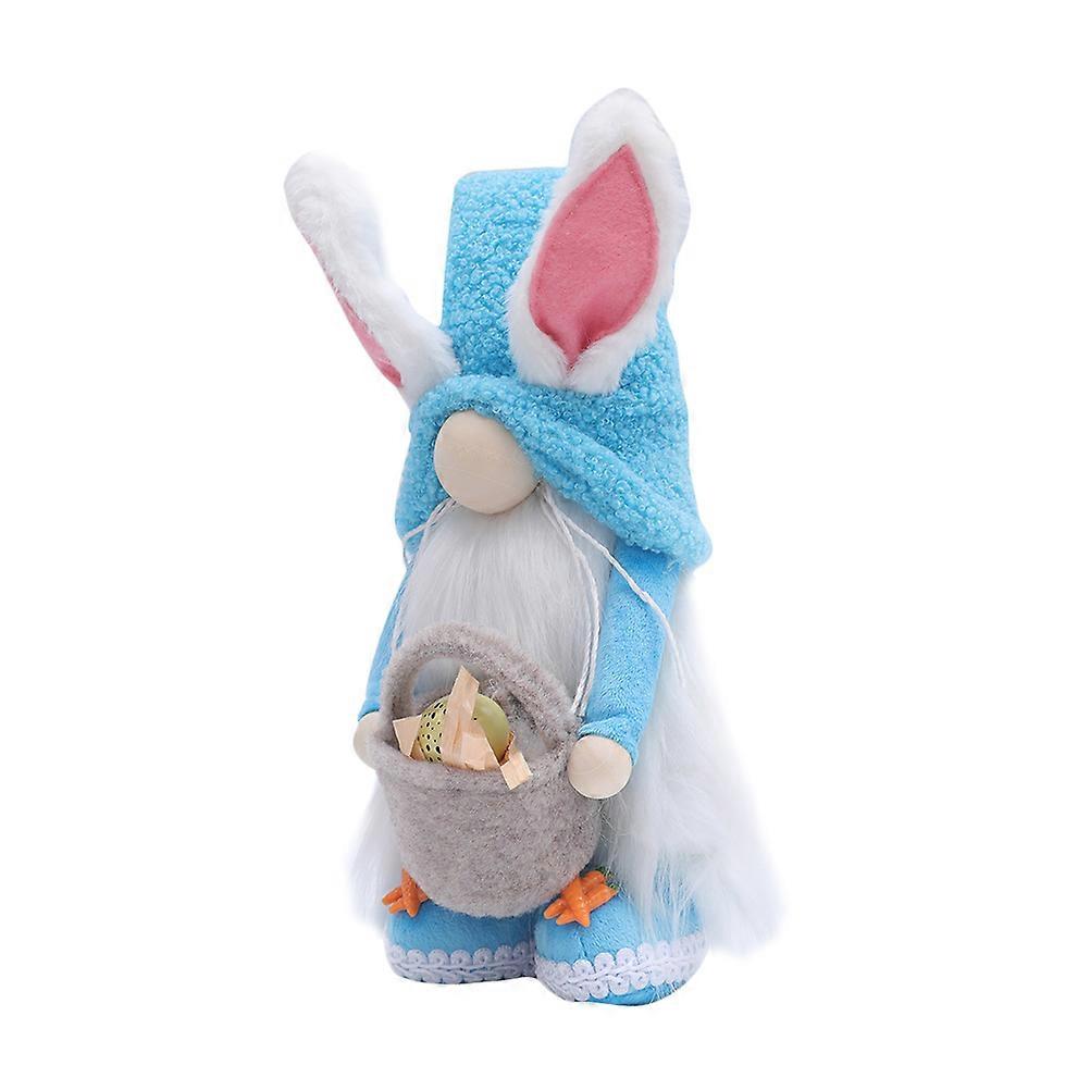 Bunny Shape Easter Decoration Adorable Gnome Doll Party Decoration 1Pack
