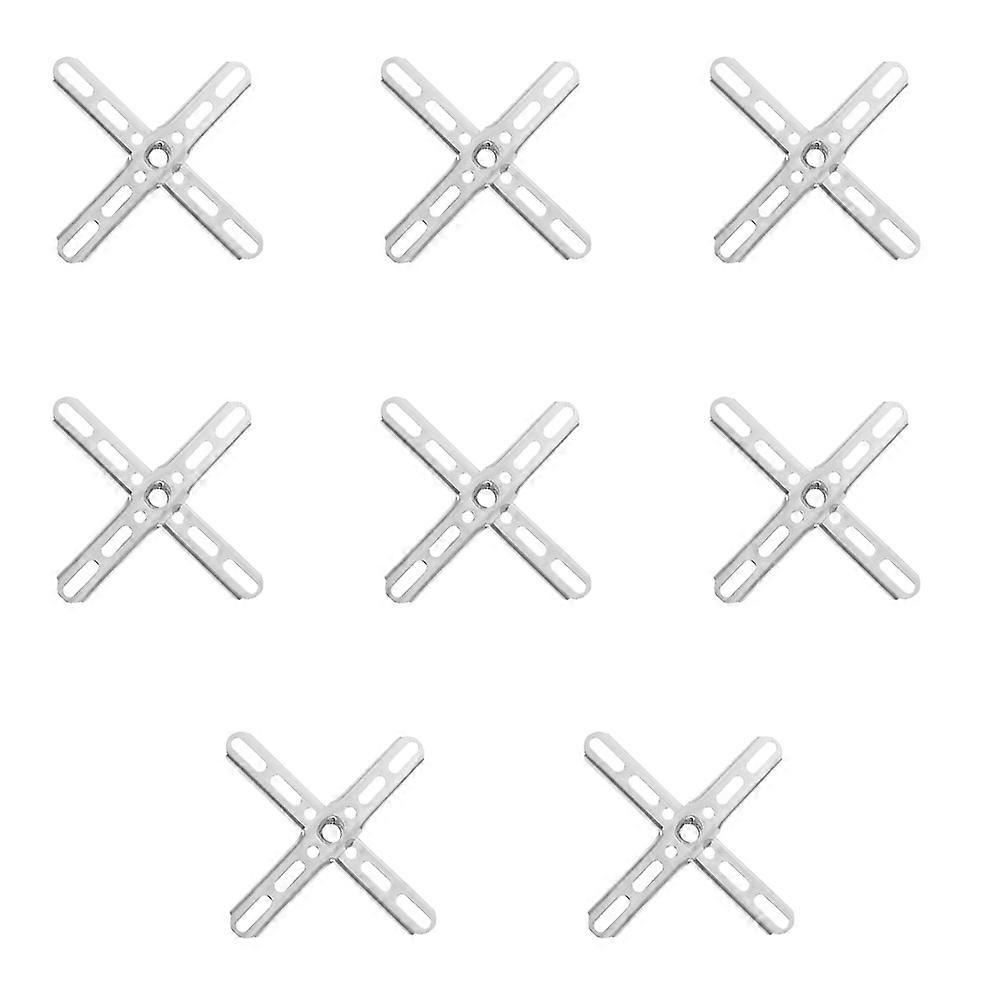 8Pcs Ceiling Mounting Bracket for Lamp Silver Iron Material Practical and Durable 8 Pieces