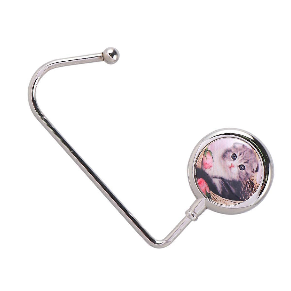 Creative Design Cat Photo Bag Hanger For Table Decoration 11.5x6.5x0.5cm Handbag Display 1Pcs