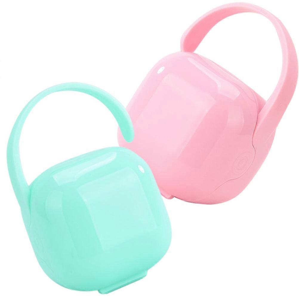 2Set Protective Pacifier Box For Babies In Assorted For Travel And Household Use Made Of PP