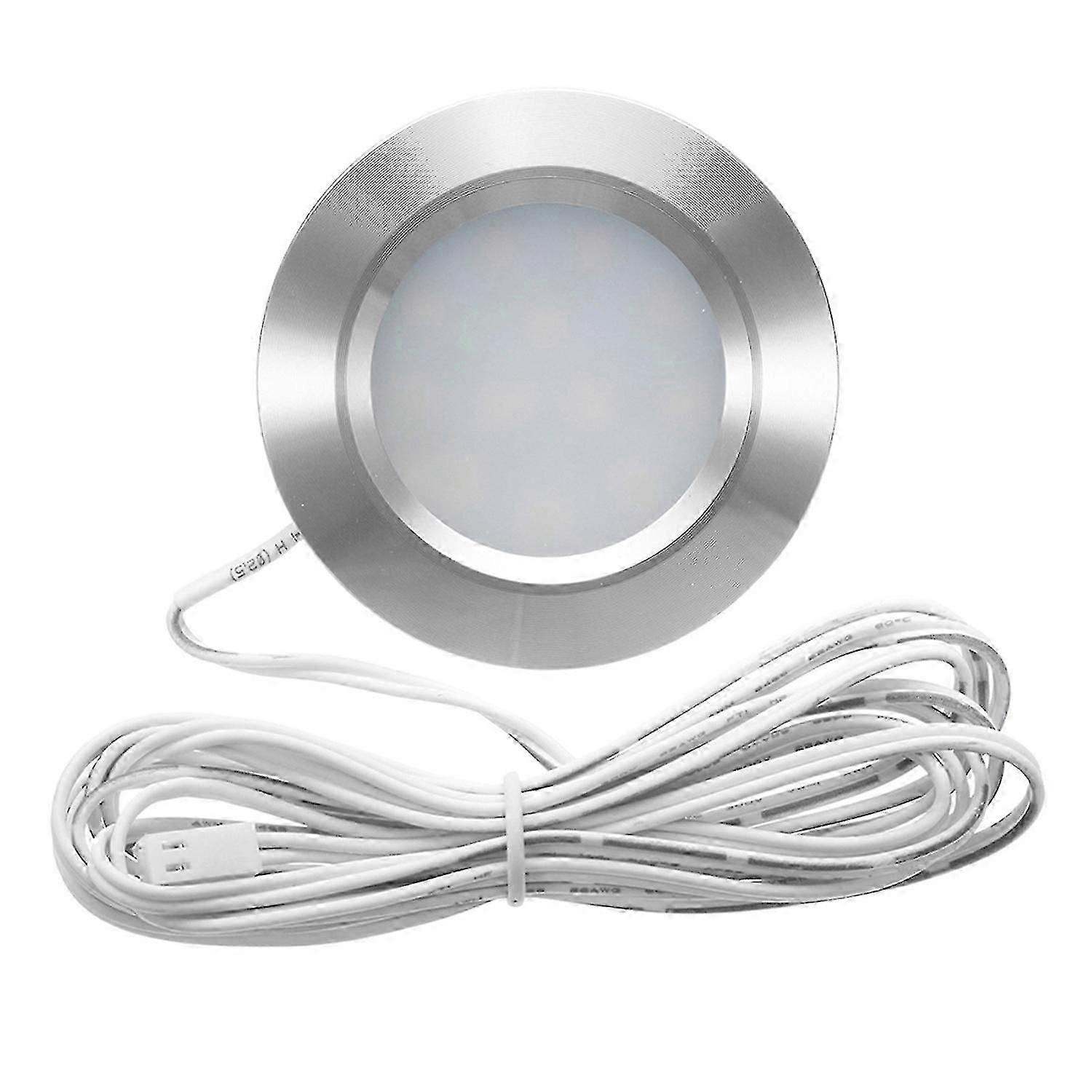 Recessed 12LED RV Boat Recessed Ceiling Light 12V Led Lights Round Shape Ultra-Thin Camper Interior-Good