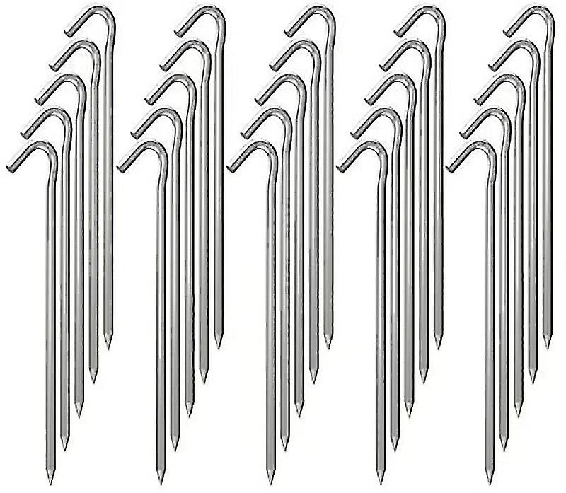 Pxcl Tent Fixed Ground Nails, Tent Nails, Rust-proof And Durable, Suitable For Courtyard Camping (25 Pieces)