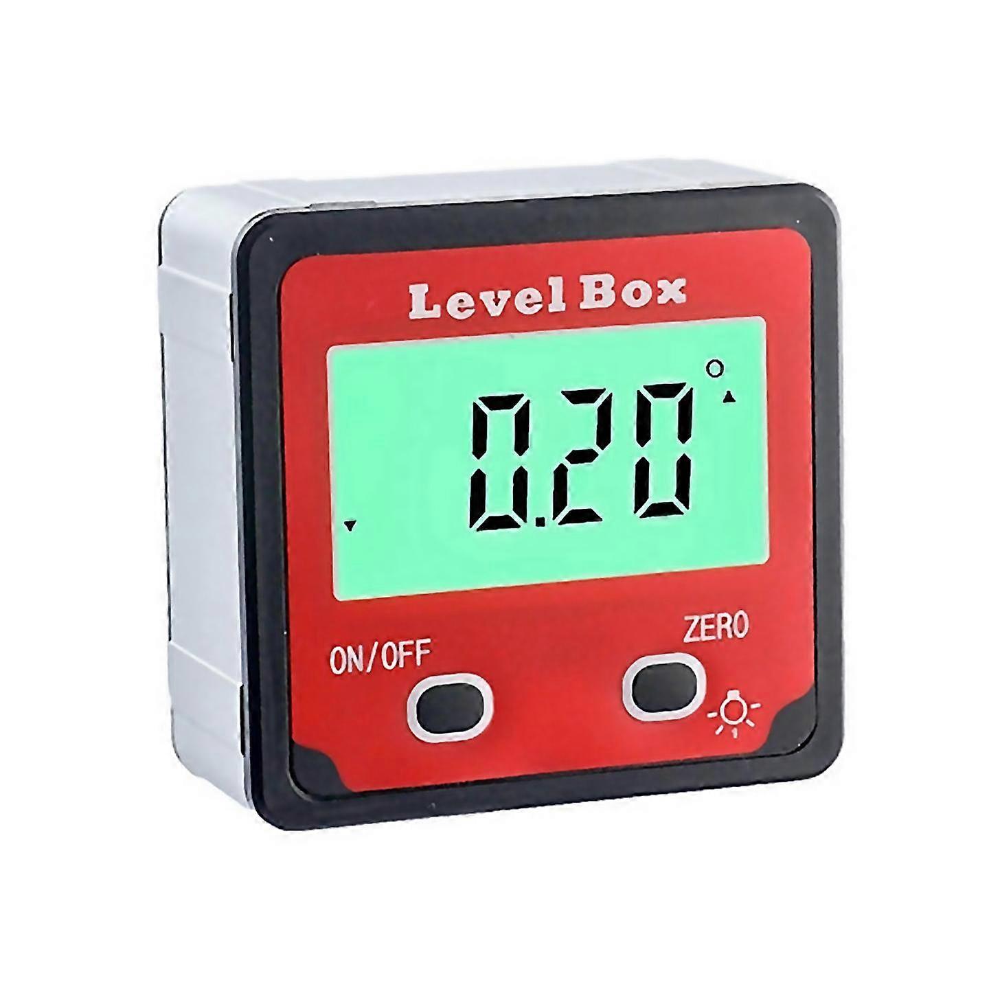 For 4x90 degree 2 button digital display inclination box digital level protractor slope ruler digita