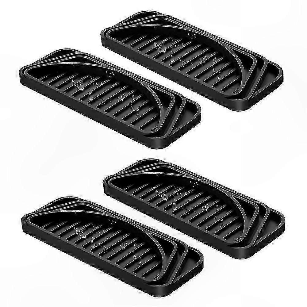 4-Pack Absorbent Drip Trays for Refrigerators, Compatible with Major Appliance Brands