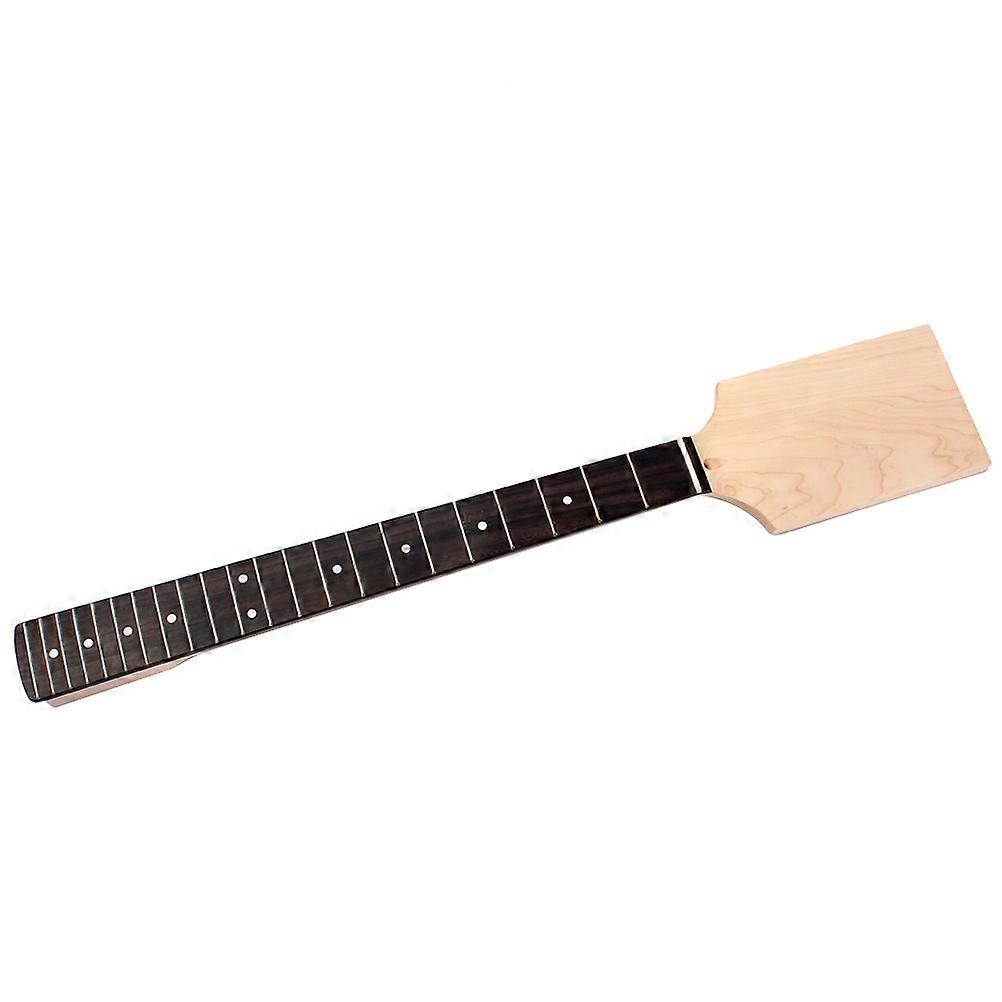 22 Frets Dot Inlay DIY Maple Guitar Neck with Paddle Headstock for Electric Guitar Replacement