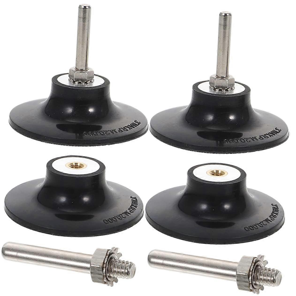 4 x Quick Change Disc Pad Holder for Angle Grinders, Robust Aluminium Core Construction for Polishing Work, Easy to Change, Versatile.