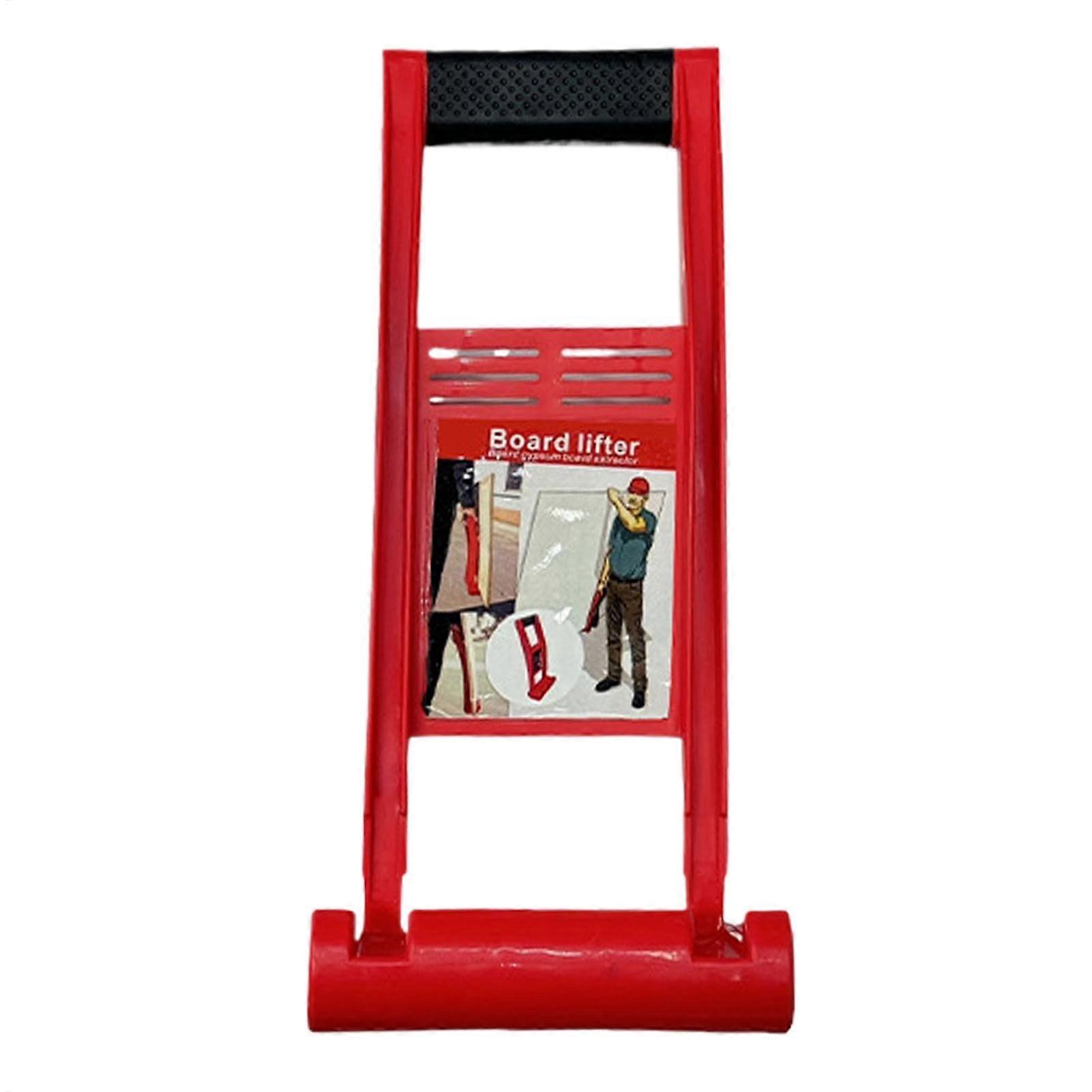 Board Lifting Tools, Heavy Duty Wooden Board Lifter with Adjustable Height, Panel Carrier for Drywall and Construction, Red