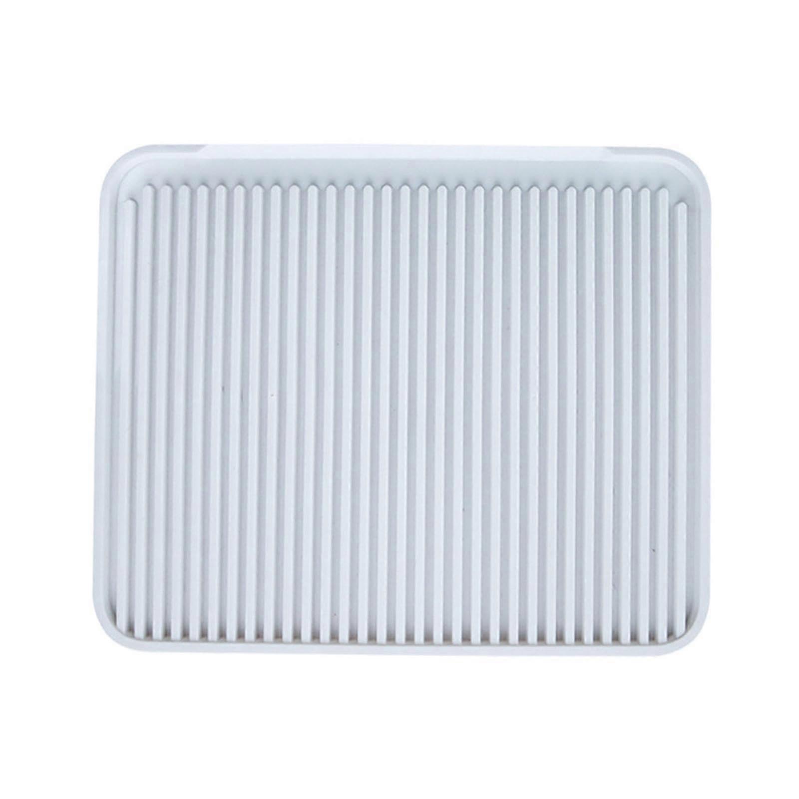 Cat Litter Mat for Indoor Use, White, Non-Slip, Easy to Clean, Traps Cat Litter, Large Size