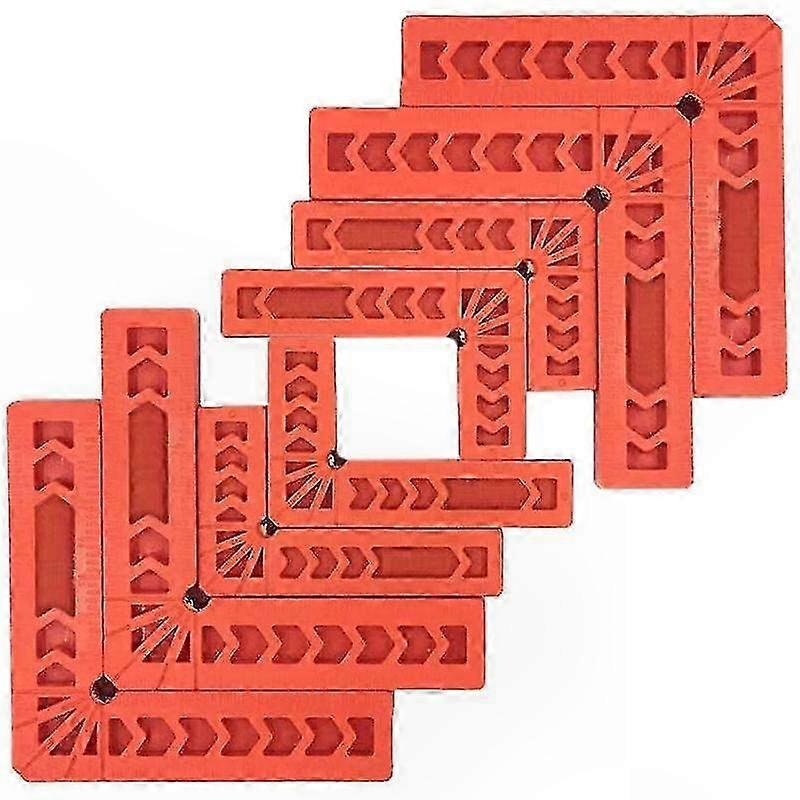 8-Pack Right Angle Clamps for Woodworking, 90 Degree Corner Positioning Squares Tool Set