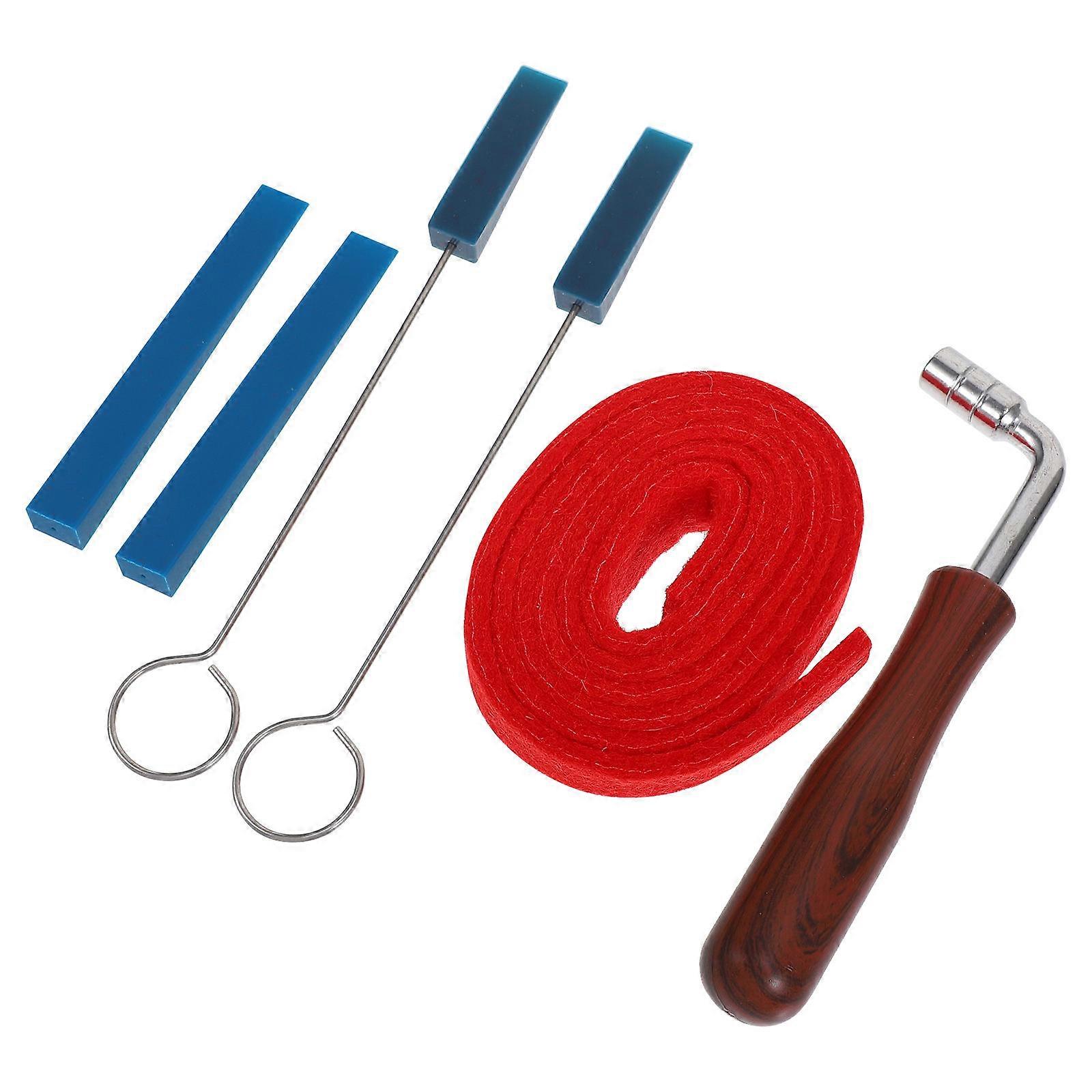 The **"1set Durable Piano Tuning Wrench Kit – Piano Repair Accessories with Rubber Silencer and Felt Tools"** is a comprehensive designed for piano