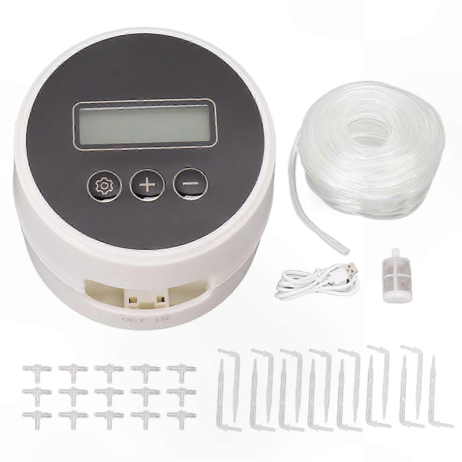 Automatic Watering Timer System for Indoor Plants and Gardens 10m Hose with 15-Pot Capacity
