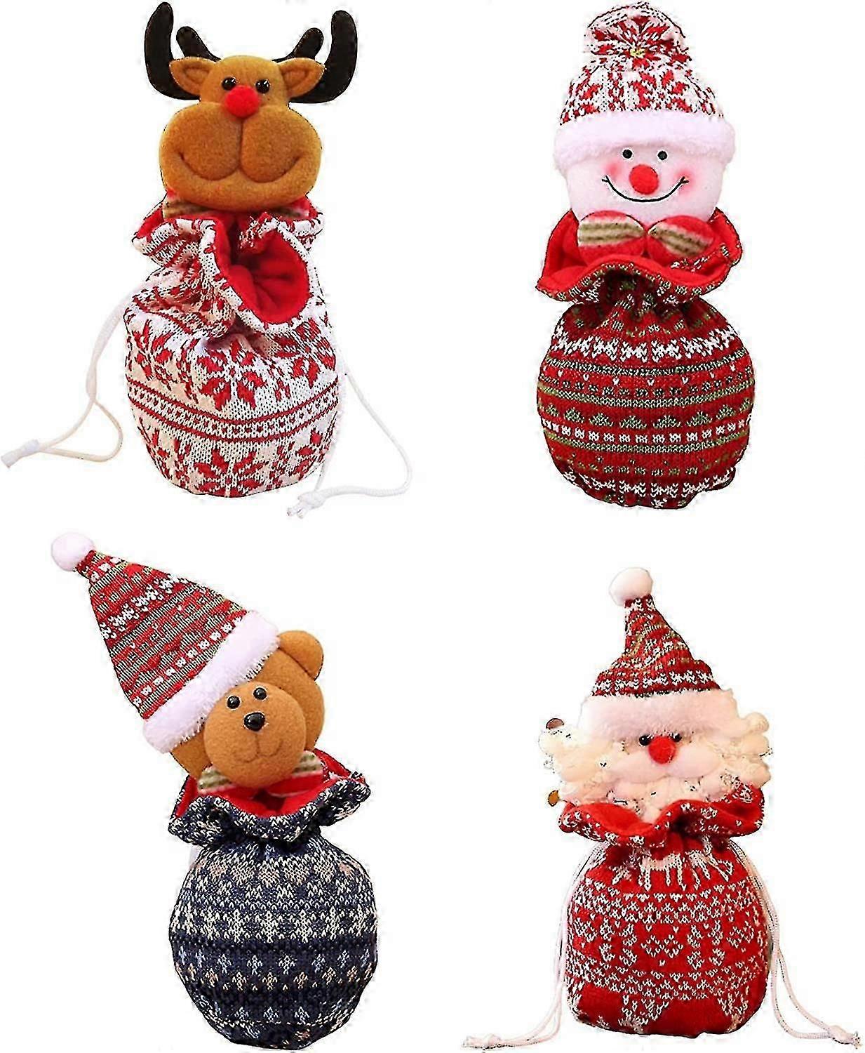 Christmas Candy Bags, Tote Bag, Drawstring Apple Bag