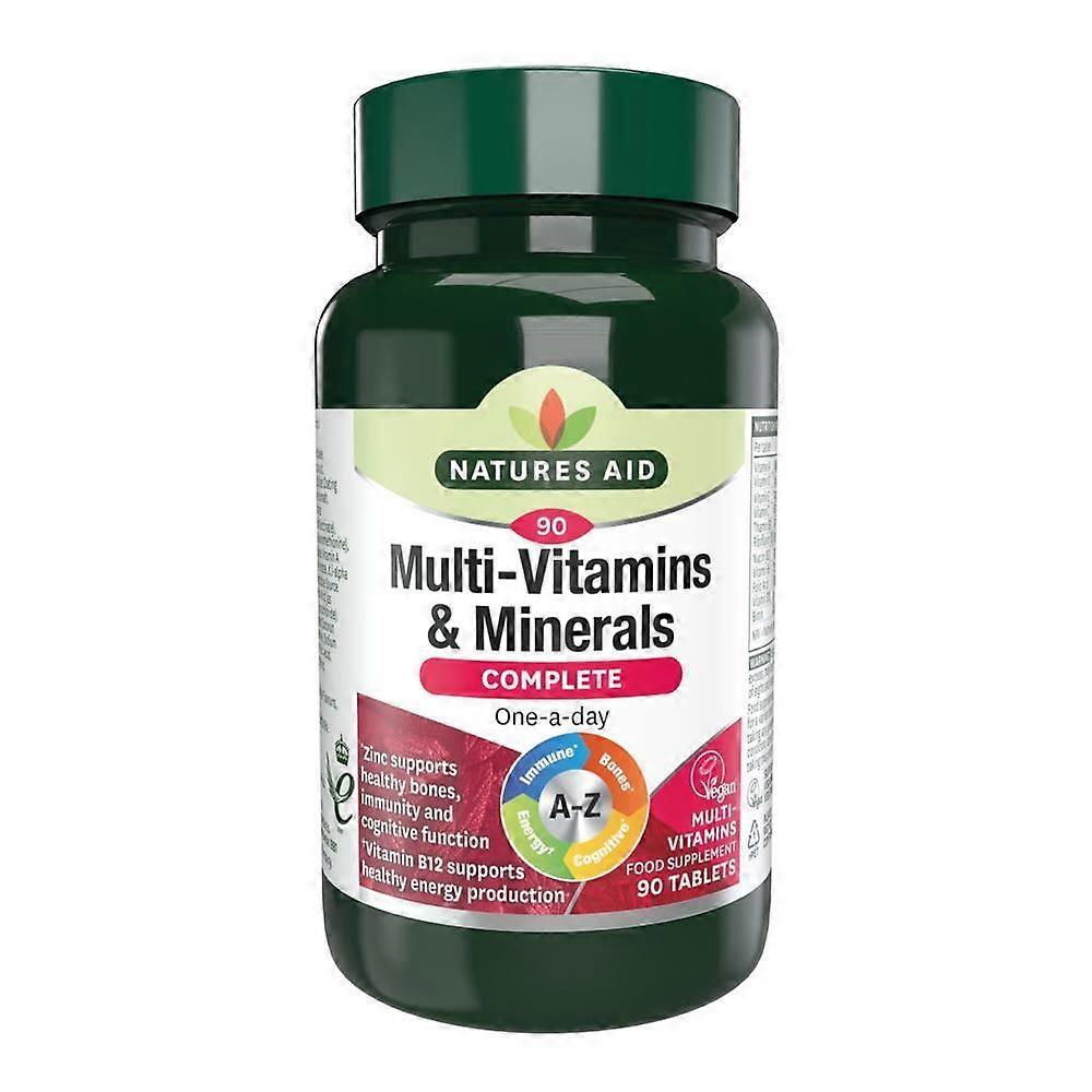 Natures Aid Multi-Vitamins Minerals (Vegetarian Antioxidant 90 Tablets - 3 Pack