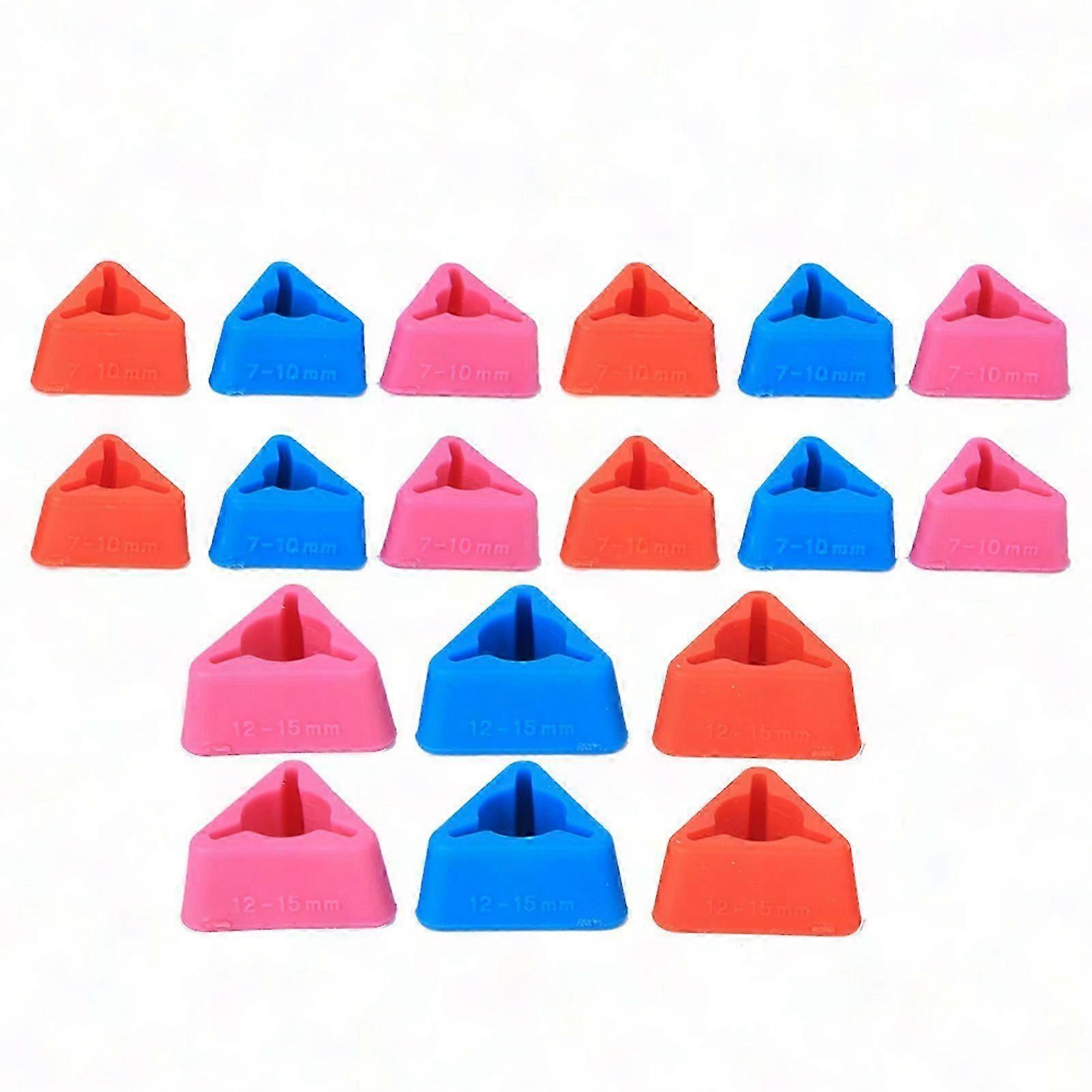 Triangular Knitting Needle Tips Silicone Point Protectors Sewing Craft Accessories