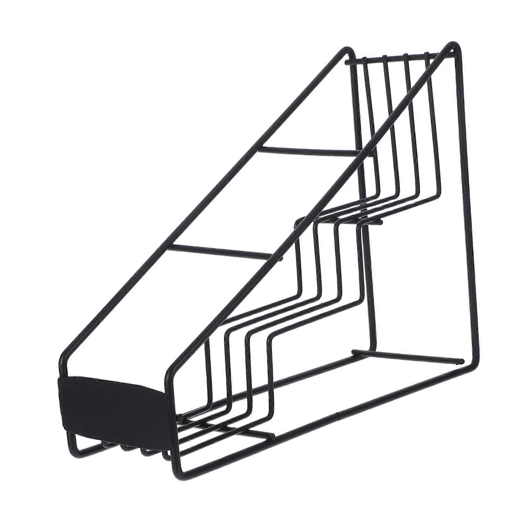 Syrup Rack For Coffee Bar, Jam Bottle Organizer, Space Efficient Display Stand, Easy Assembly, Sturdy Design