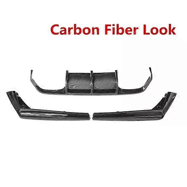 3PCS Rear Bumper Diffuser Splitter Spoiler Lip for BMW F80 M3 F82 F83 M4 2014-2018 Lower Body Kit Accessories Rear Bumper Guard