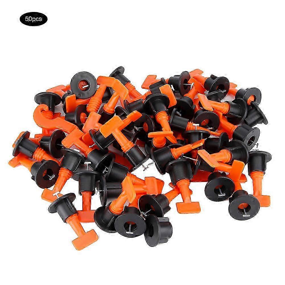 50Pcs Tile Leveling Tool Reusable Flat Tile Ceramic Leveler Leveling System Kits Floor Wall Construction Tools--style2695