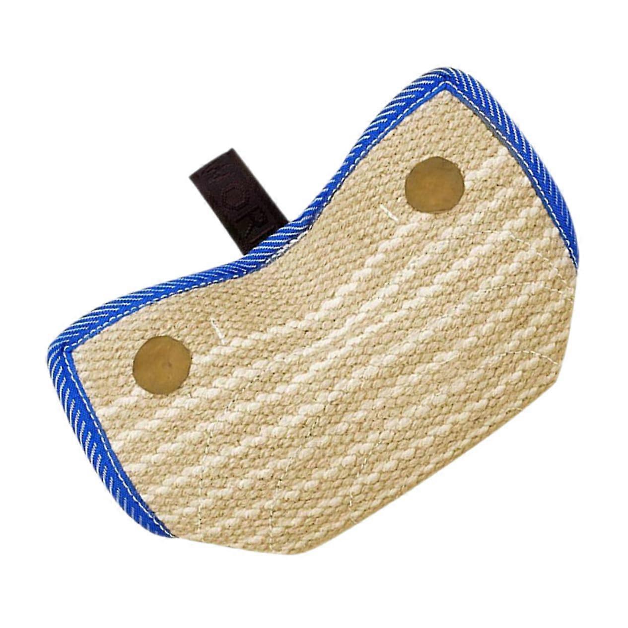 Dog Bite Pillow Jute Training Tool for Small Medium Dogs with Tear Resistant Linen Pad and Trainer Handles