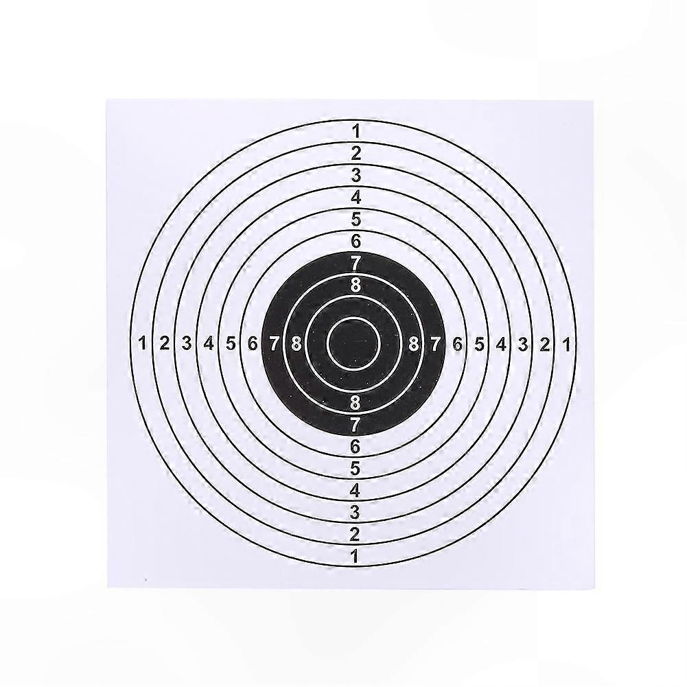 100 Sheets 14x14cm Archery Target Paper for Bow and Arrow Practice